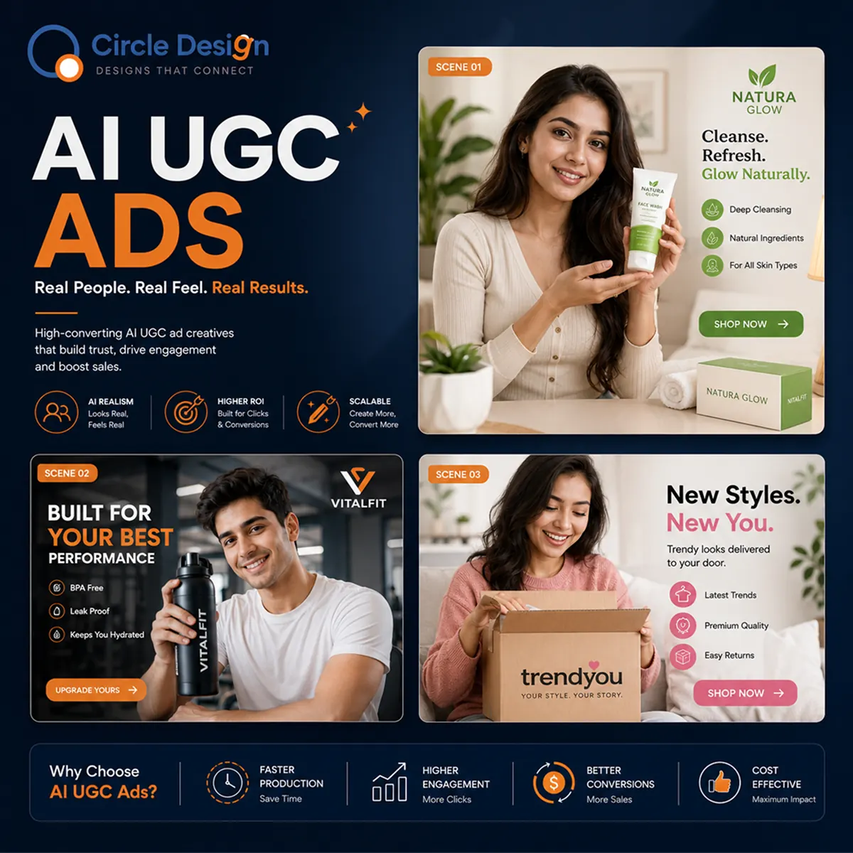 AI UGC video ad screenshot from sample video